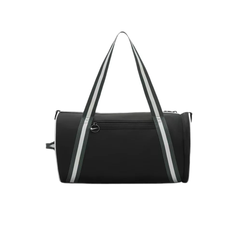 Nike Unisex Large Tote Shoulder Crossbody Gym Bag – Black with Retro Green, Sports & Casual, Logo Detail DR6261-013