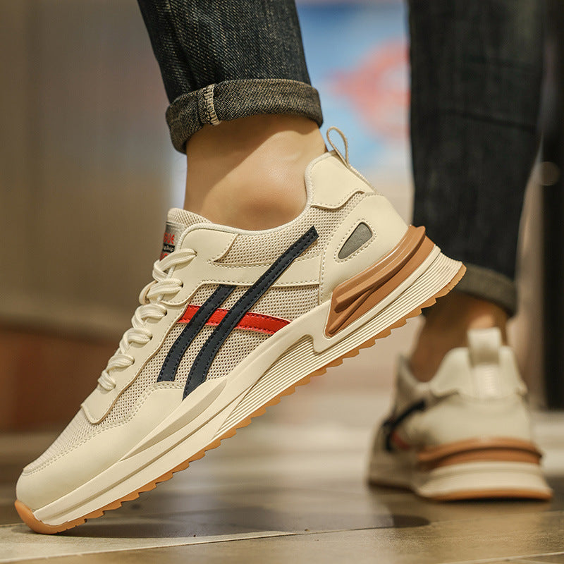 Zapatillas de verano retro de malla transpirable para correr para hombre