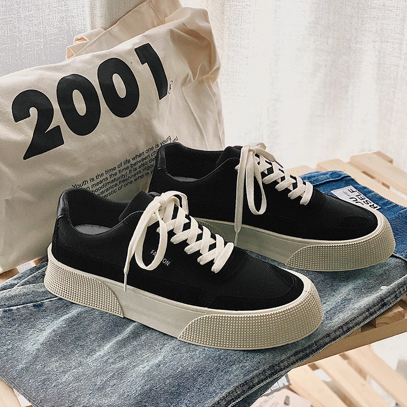 Zapatillas de plataforma bajas informales transpirables cómodas para estudiantes