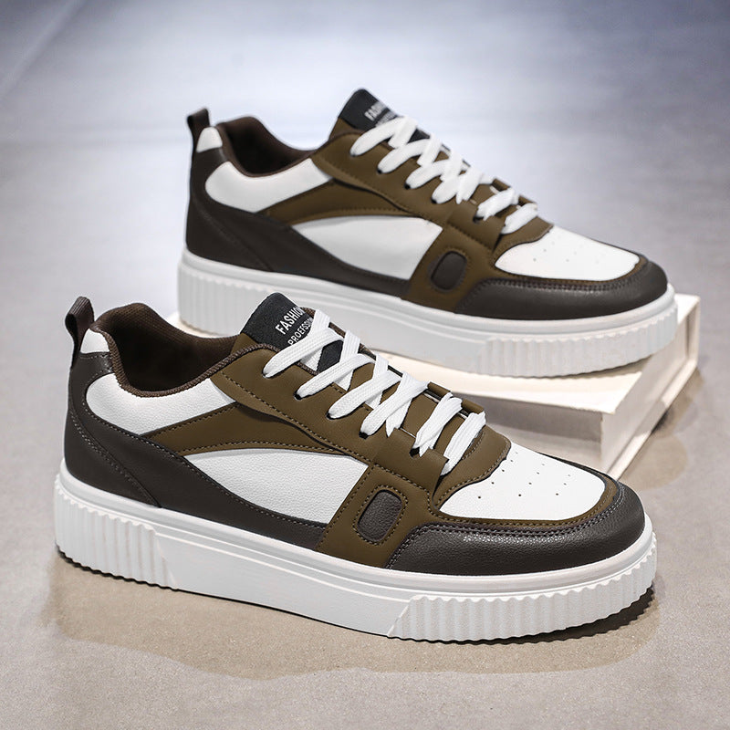 Zapatillas de skateboard casuales transpirables de corte bajo estilo retro americano para hombre