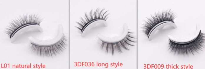 Pestañas de visón 3D reutilizables, pestañas postizas naturales, autoadhesivas, sin pegamento, extensión de pestañas de seda para maquillaje.