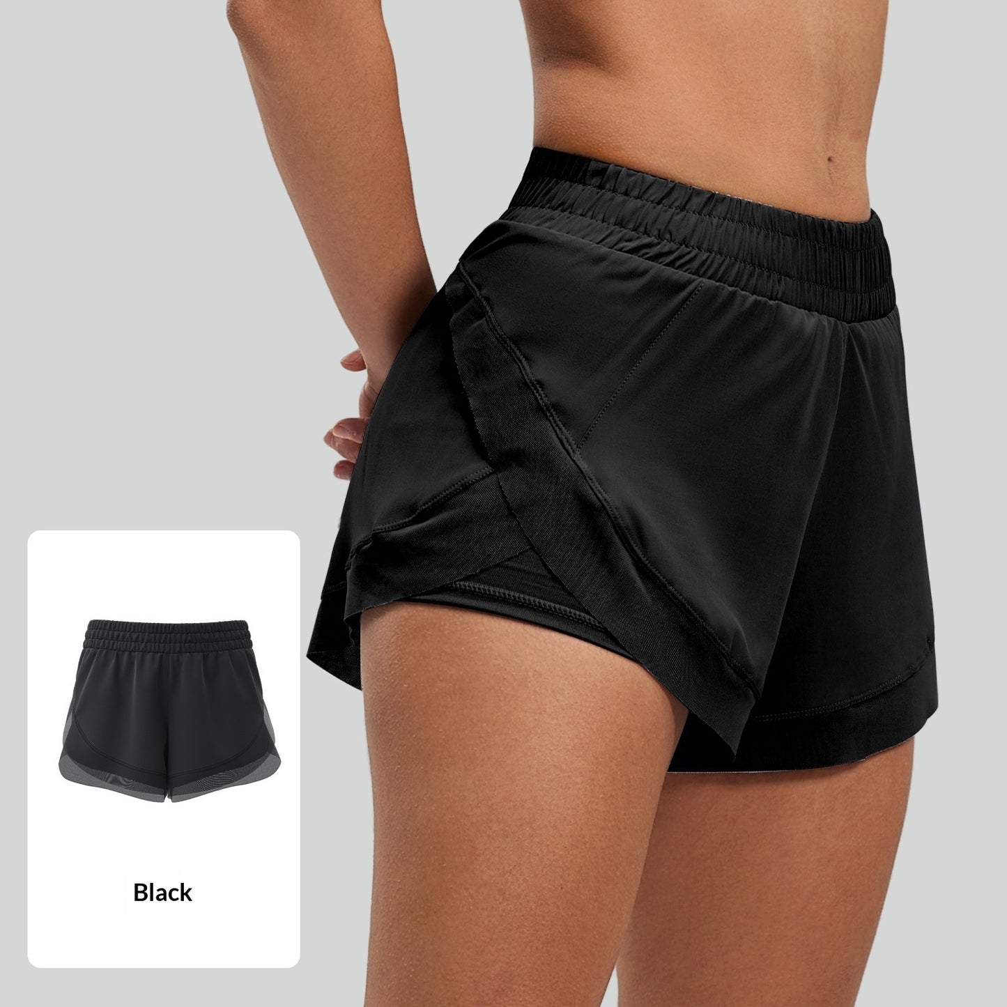 Pantalones cortos deportivos de entrenamiento, pantalones cortos de yoga sin costuras con sensación de desnudez y bolsillos