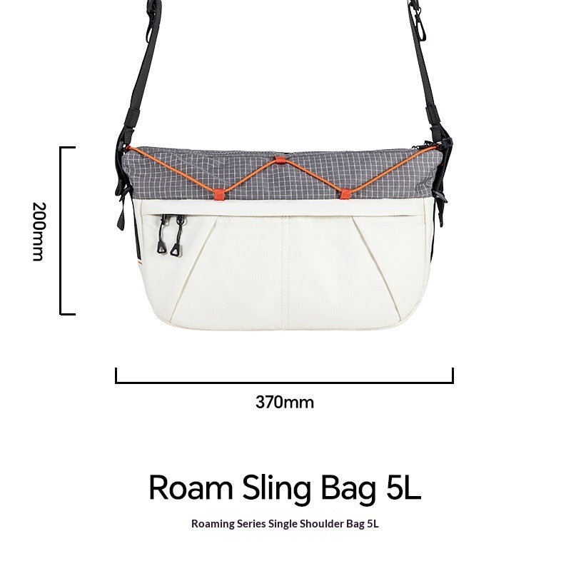 Bolso bandolera portátil de gran capacidad con colores contrastantes, bolso de hombro versátil para viajes