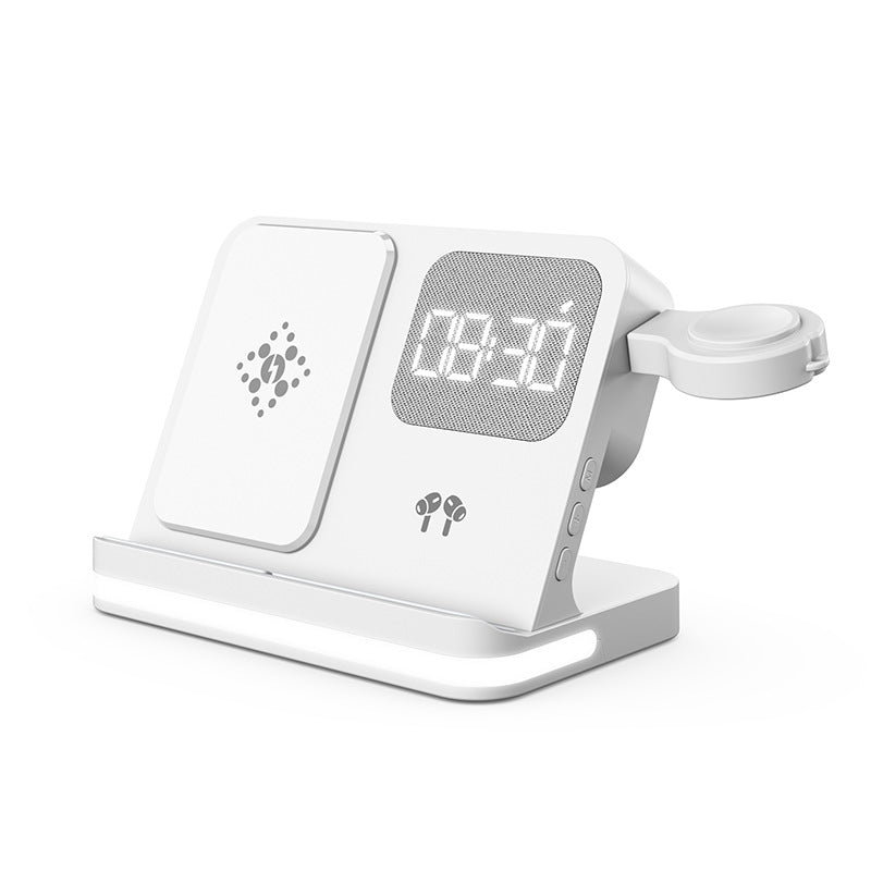 Alarma de reloj compatible con teléfonos móviles, relojes inteligentes, auriculares y cargadores inalámbricos