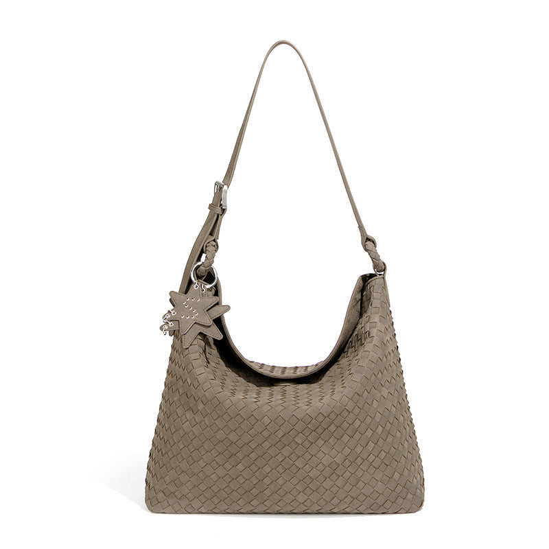 Bolso de mujer tejido a mano, estilo de hombro o axila