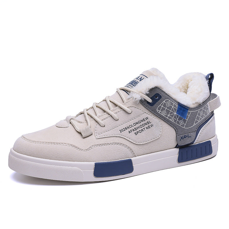 Zapatos casuales de terciopelo para hombre de tallas grandes, moda para exteriores