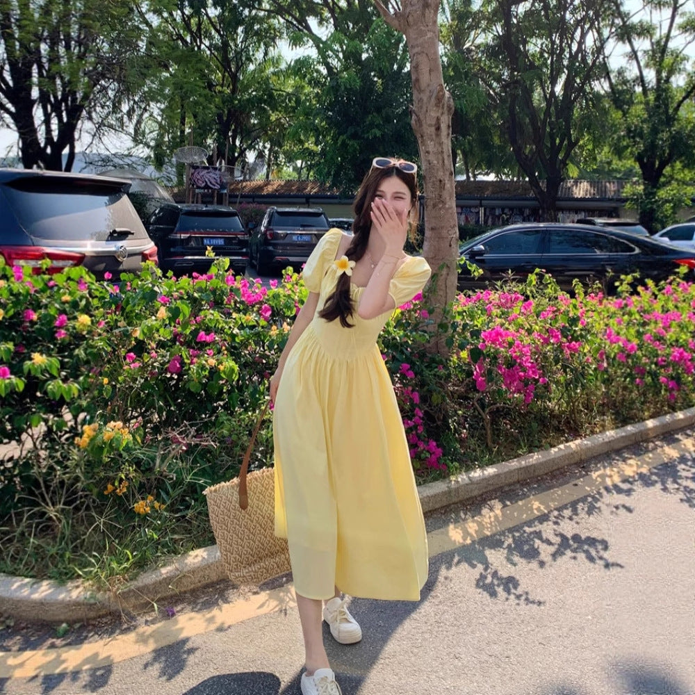 Three-dimensional Printed Patchwork Slimming Dress