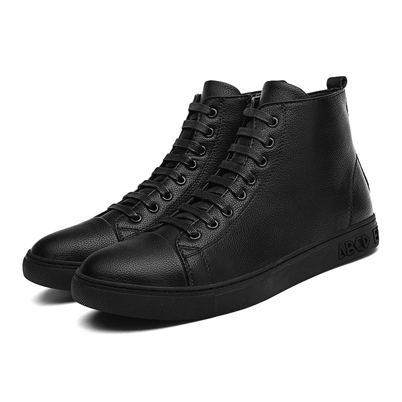 Zapatillas Altas Negras de Tallas Grandes para Hombre