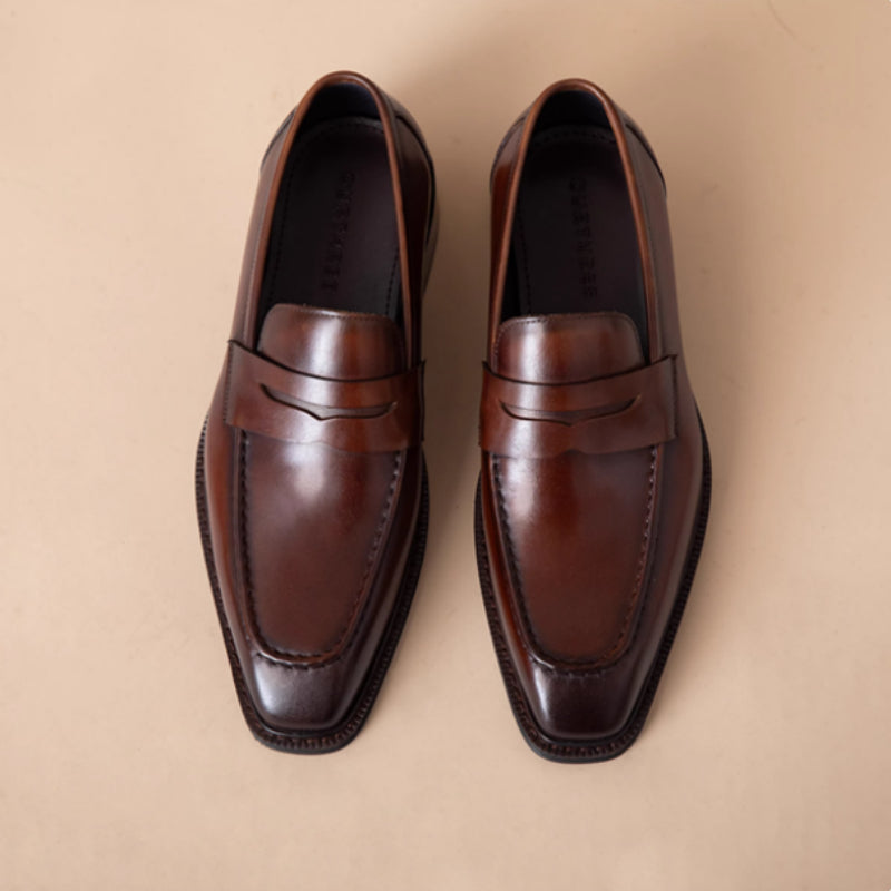 Zapatos casuales de cuero genuino para hombre para exteriores