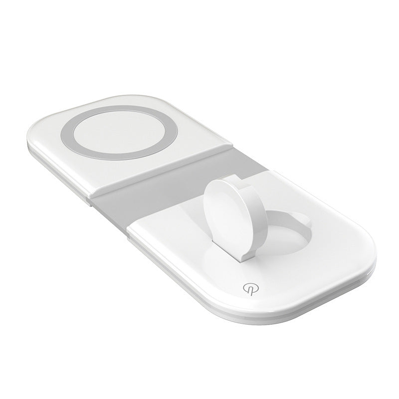 Cargador inalámbrico plegable dual magnético de escritorio