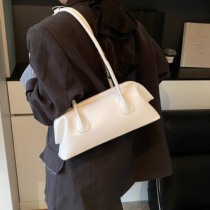 Bolso Baguette de Axila de Alta Gama y Gran Capacidad, Estilo Moderno
