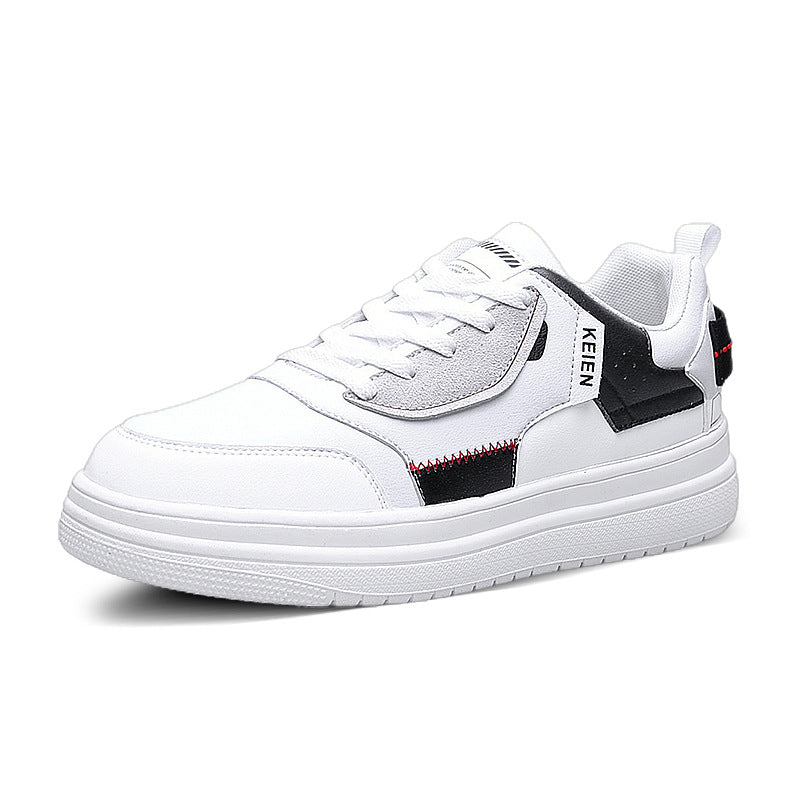 Zapatillas blancas deportivas casual de plataforma para hombre