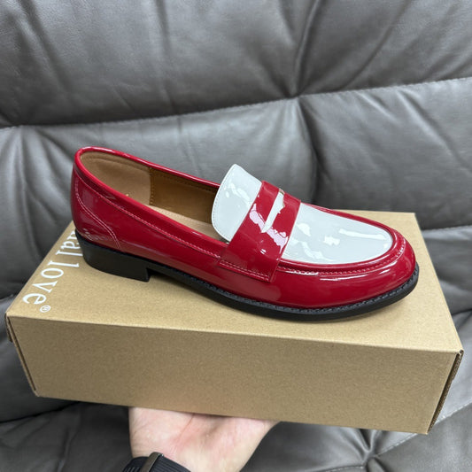 Mocasines de cuero casuales estilo británico sin cordones