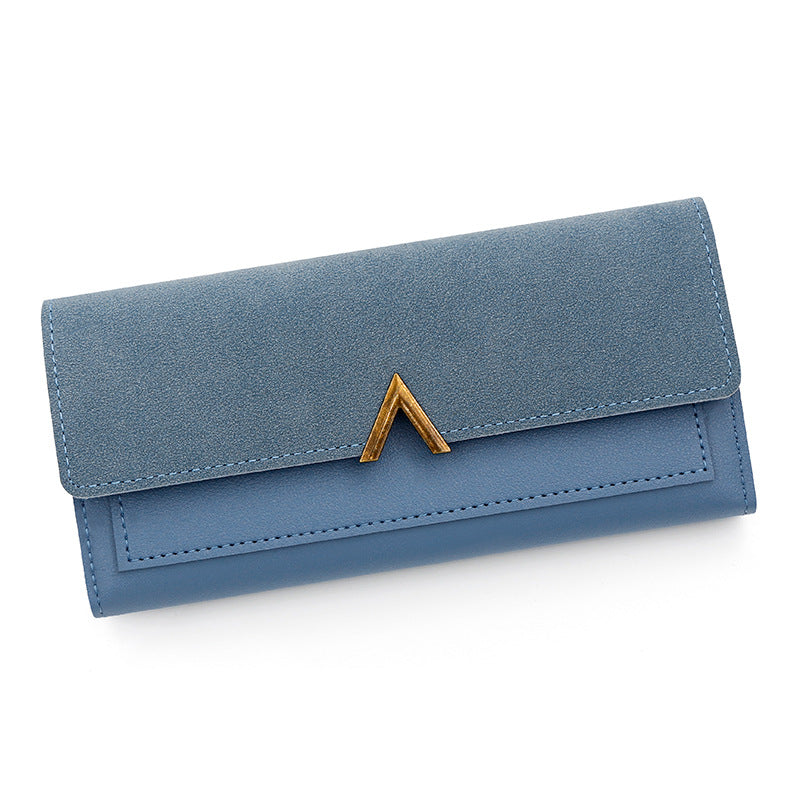 Cartera larga sencilla y a la moda para mujer