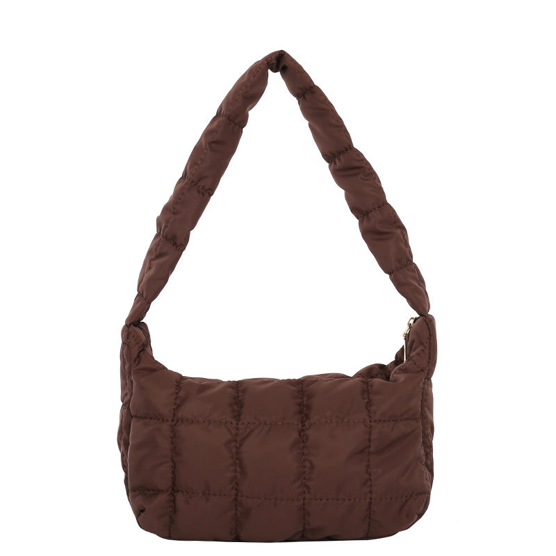 Bolso de hombro moderno, famoso en internet, con pliegues, en forma de nube, para mujer