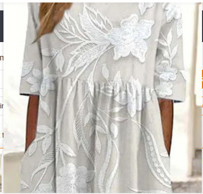 Casual Printed Temperament Long Skirt Girl - DRESS WELL STORE
