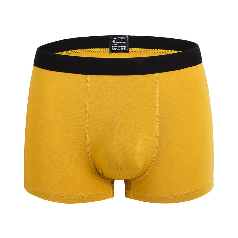 Men's Underwear Summer Boxer Briefs Breathable Four-Corner Style