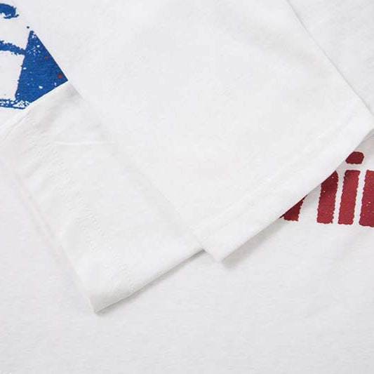 New Autumn American-Style Top With Eyeball And Letter Print