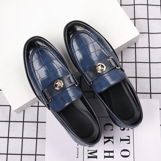 Mocasines casuales a cuadros de tallas grandes para hombre