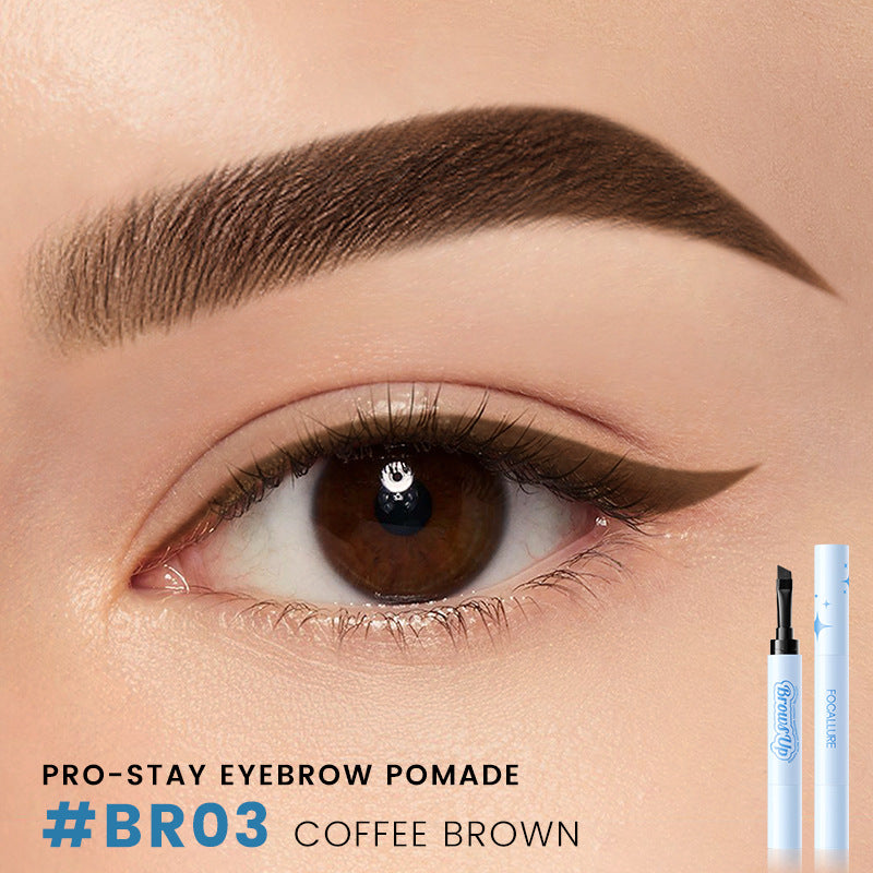 2 en 1 Gel Crema para Cejas 3D Lápiz Delineador de Ojos 3 Colores Impermeable Larga Duración Pomada para Cejas Potenciadores Cosméticos de Maquillaje