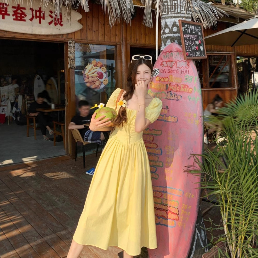 Three-dimensional Printed Patchwork Slimming Dress