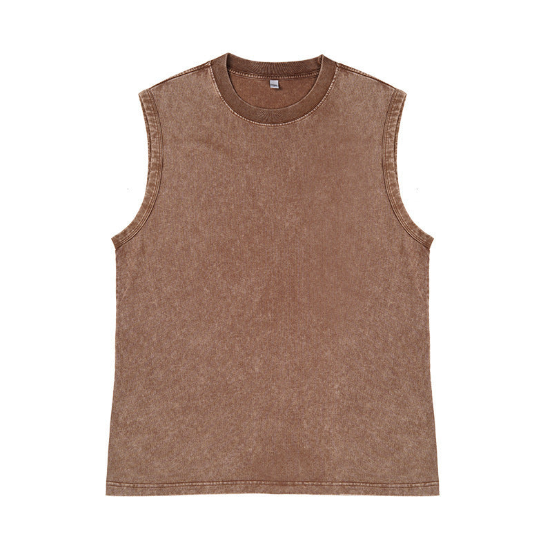 Men's Batik Washed Sleeveless Vest