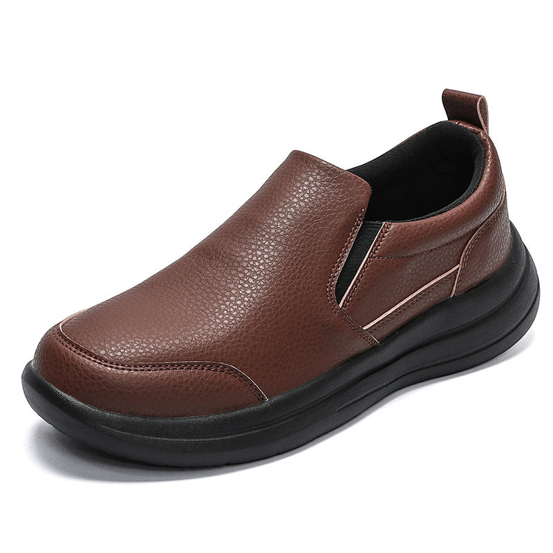 Zapatos casuales de cuero de lujo ligeros para hombre