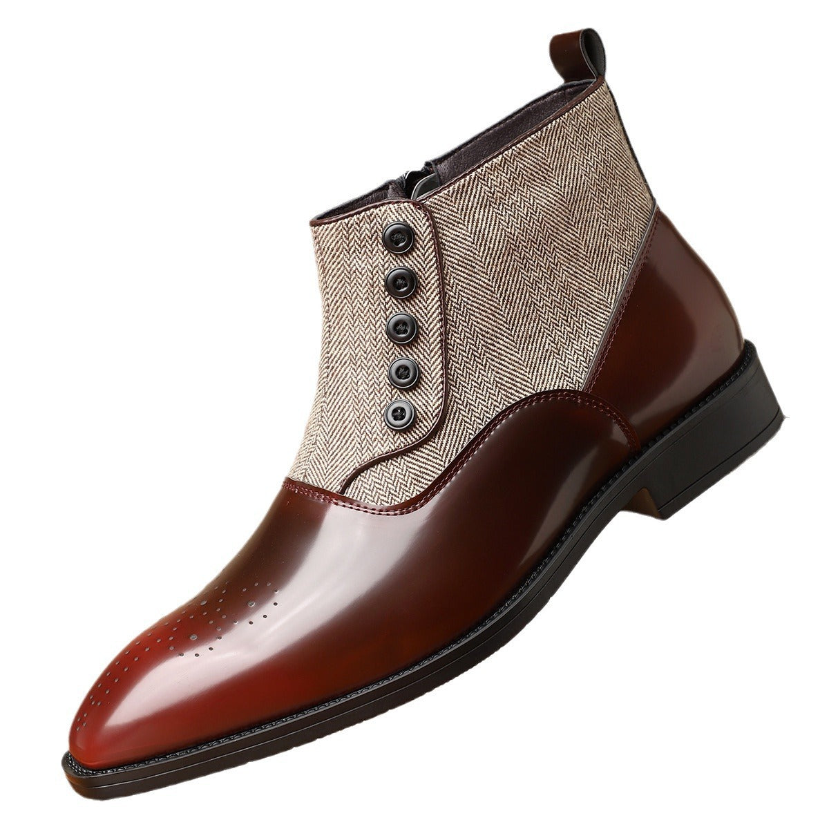 British Style Retro Business Formal Wear Leather Shoes Men's Versatile
