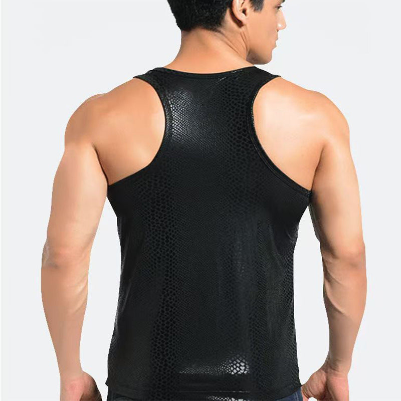 Men's Casual 3D Snake-Print Fitted Vest