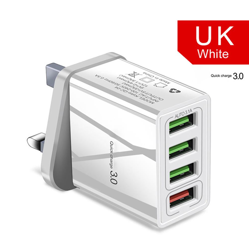 Cabezal de carga iluminado 4USB para teléfono móvil 3A