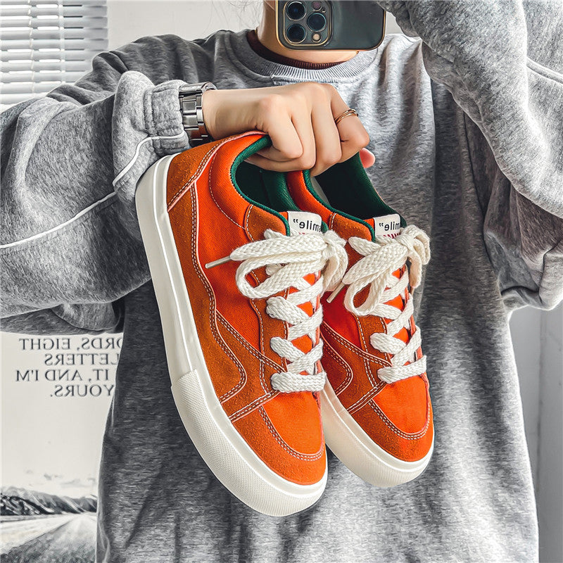 Zapatillas de lona transpirables versátiles casuales para hombre, zapatos de tela para estudiantes