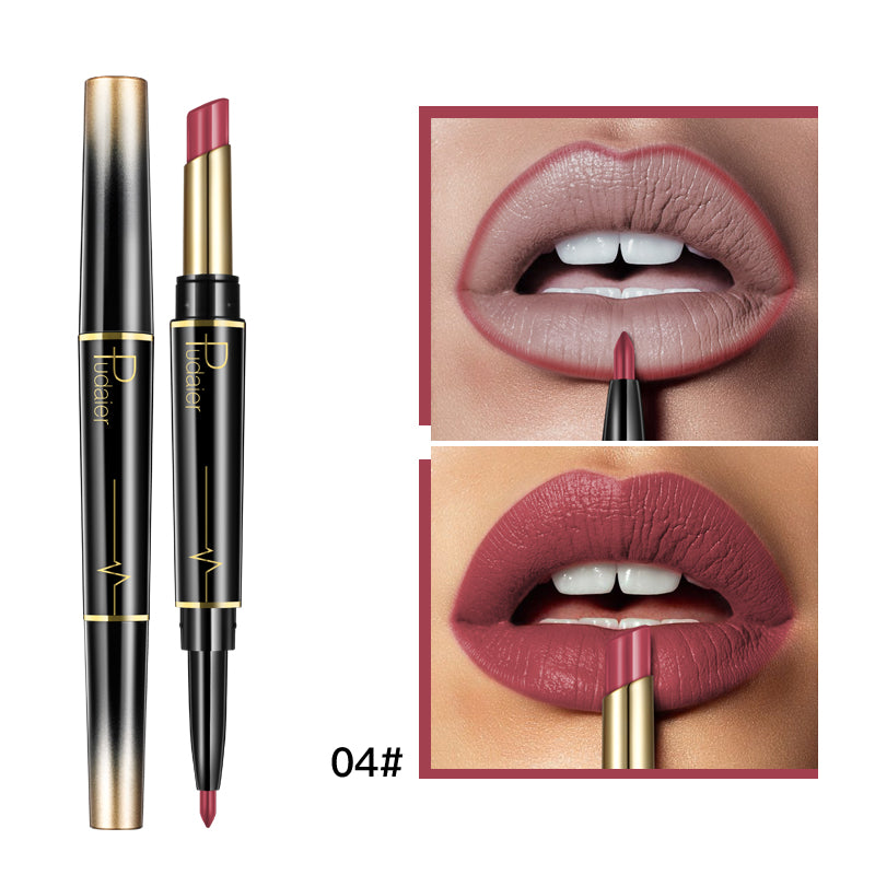 Delineador de labios doble