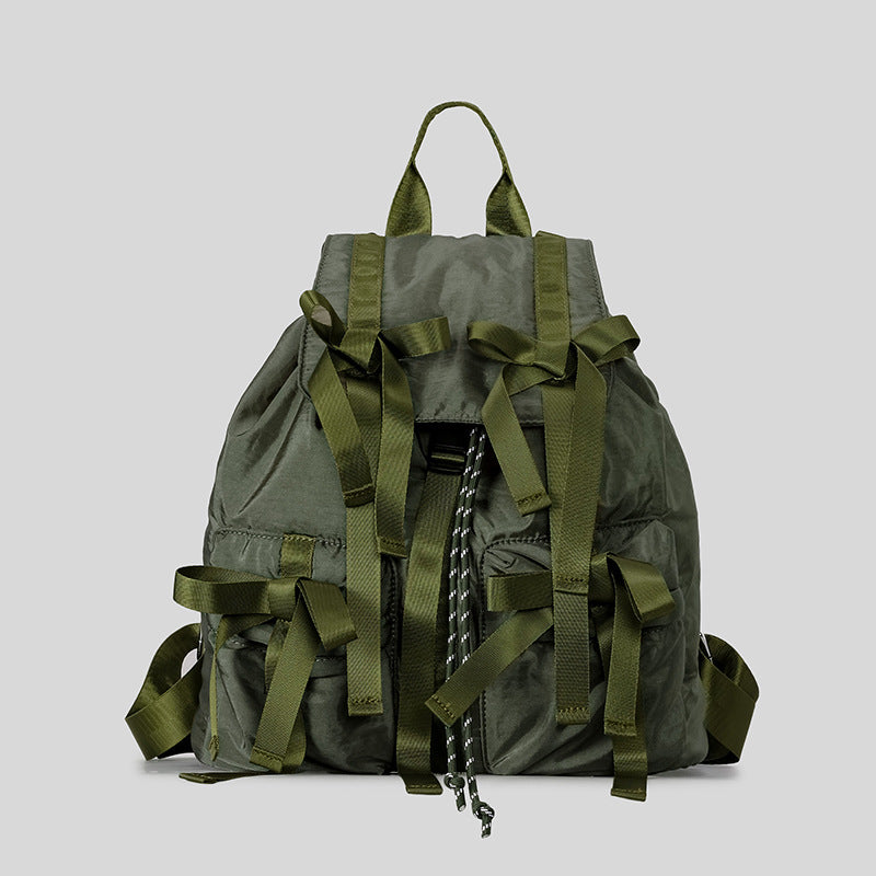Mochila Grande con Lazo Dulce Estilo Japonés para Mujer