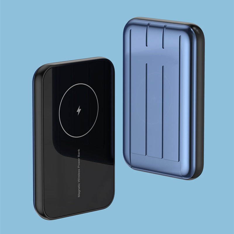 Batería externa magnética de 15W con carga inalámbrica