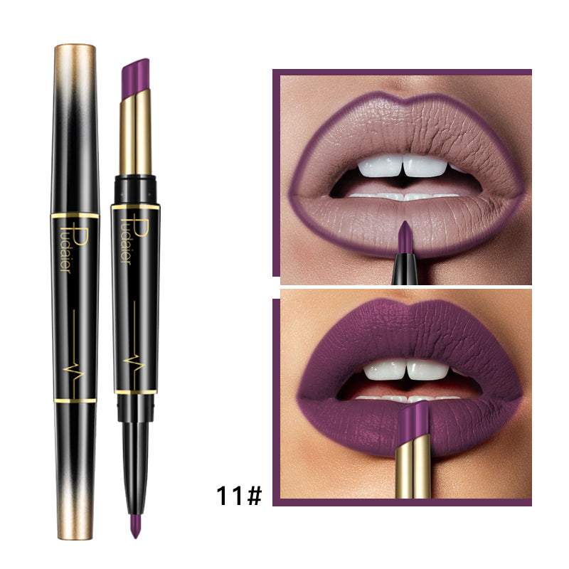 Delineador de labios doble