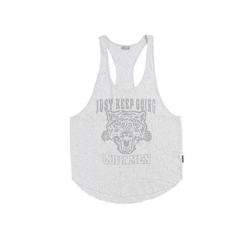 Extra-Large American-Style Casual Cotton Tank Top For Muscles And Fitness