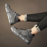 Zapatillas de deporte retro británicas para hombre que aumentan la altura