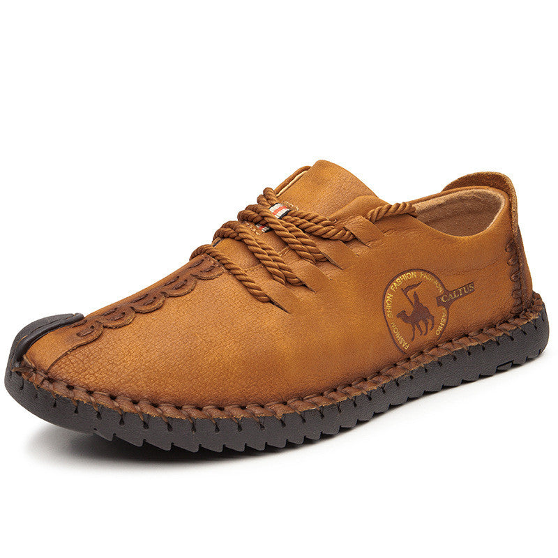 Zapatos casuales de piel de vacuno de primera capa