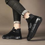 Zapatillas de deporte retro británicas para hombre que aumentan la altura