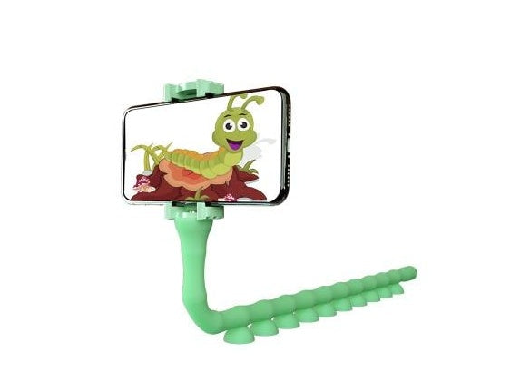 Soporte perezoso para teléfono móvil, gusano, soporte flexible con ventosa para teléfono para pared del hogar, escritorio, bicicleta