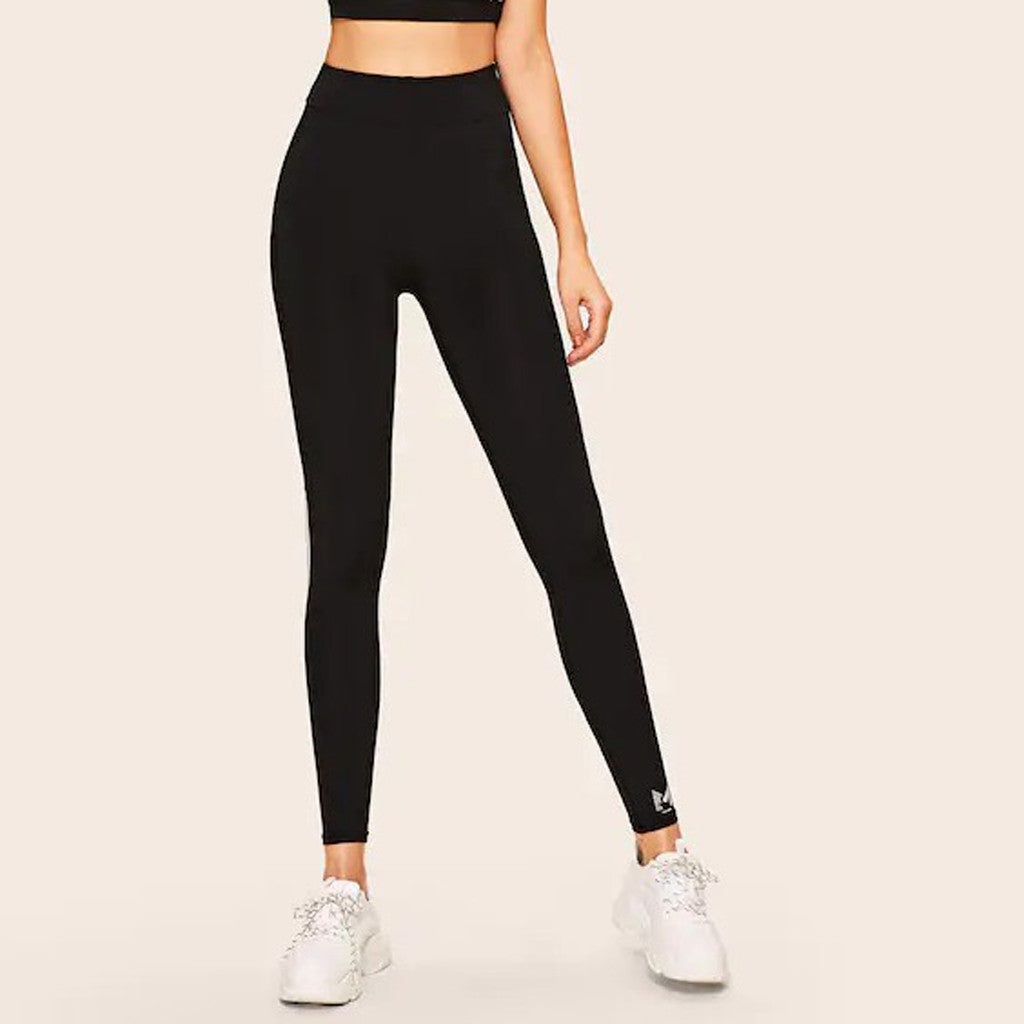 Leggings deportivos de yoga blancos de moda para mujer con ajuste de talle alto