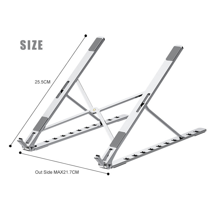 Soporte ajustable y plegable de aluminio para laptop X Style