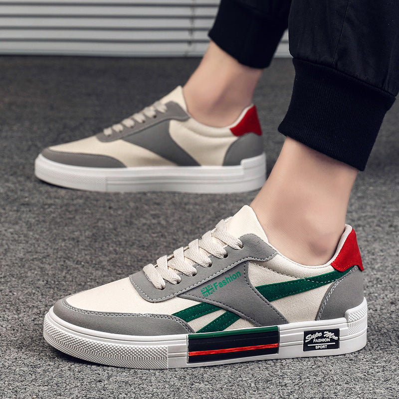 Zapatillas de lona casuales de tendencia coreana para hombre