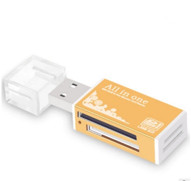 Lector de tarjetas múltiple en uno, mini versátil SDTF para cámara de teléfono móvil, tarjeta de memoria USB universal de alta velocidad