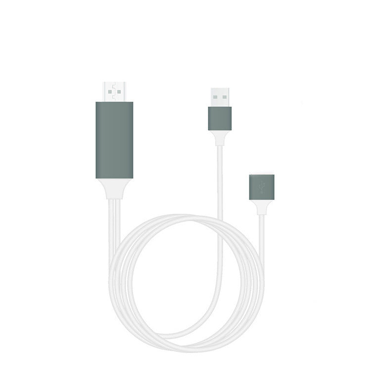 Cable de proyección tres en uno USB-C a HDMI para móvil