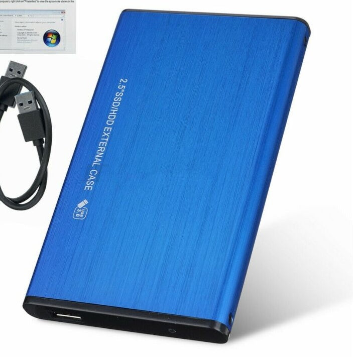 Caja para disco duro SSD SATA de 2,5 pulgadas con interfaz USB 3.0