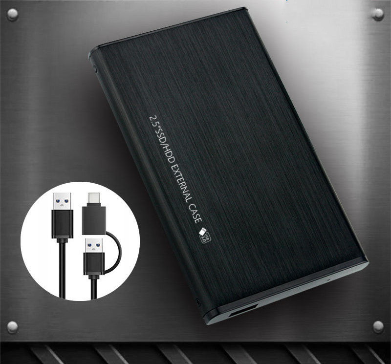 Caja para disco duro SSD SATA de 2,5 pulgadas con interfaz USB 3.0
