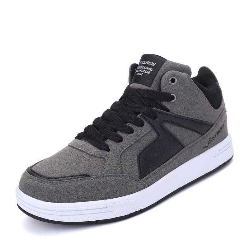 Zapatos casuales de caña alta para hombre, de otoño