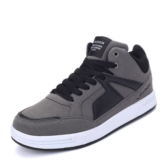 Zapatos casuales de caña alta para hombre, de otoño