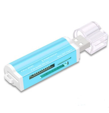 Lector de tarjetas múltiple en uno, mini versátil SDTF para cámara de teléfono móvil, tarjeta de memoria USB universal de alta velocidad